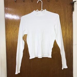 Hollister Tops - Slim Ribbed Mock-Neck Top Hollister Tops - Slim Ribbed Mock-Neck Top